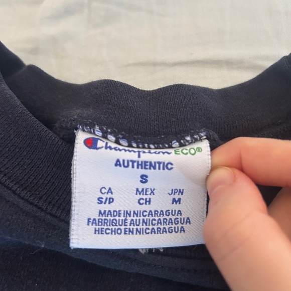 Champion Navy Blue Crewneck with Yellow 'Cal' Logo - Picture 4 of 4